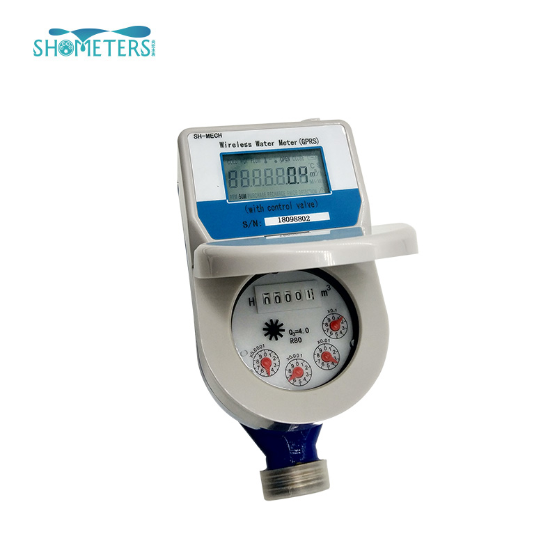 GPRS smart water meter 15mm~25mm brass water meter body 