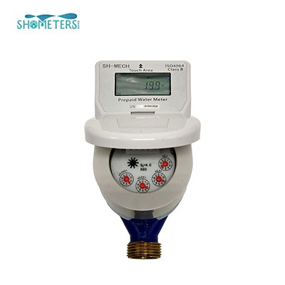 Compteur d'eau de contrôle de vanne de système prépayé intelligent DN25mm
