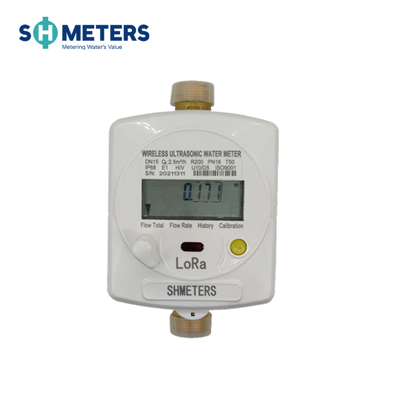 Prix du compteur d'eau de lecture à distance du compteur d'eau à ultrasons intelligent du corps en laiton de 25 mm
