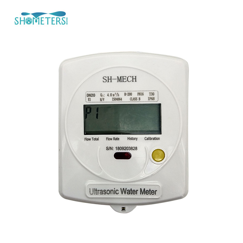 Compteur d'eau à ultrasons avec système de réunion d'eau