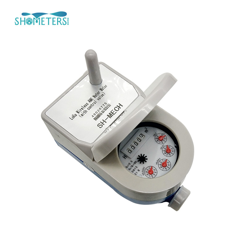 DN15 mm smart valve control lora water meters
