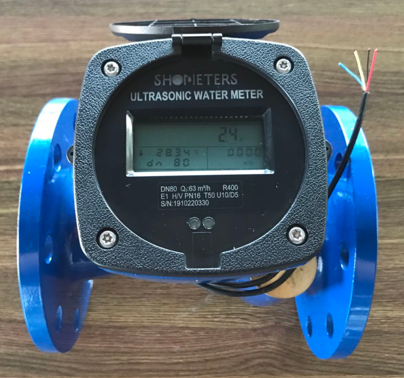 Remote reading ultrasonic water meter flange dry dial industrial water meter